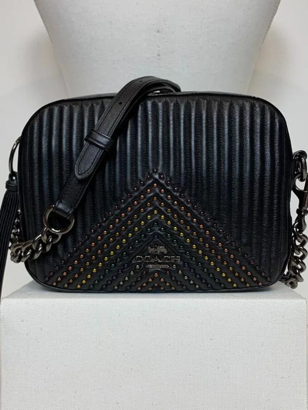 COACH 31649 Leather Black Crossbody